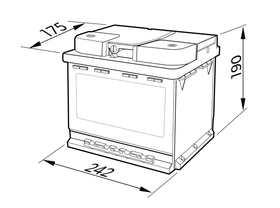 AGM Start/Stopp Batterie 60AH 660A.